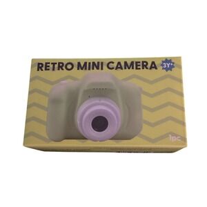 Retro Mini Digital Camera for Kids 3 Years Old Up Yellow  Toy Camera